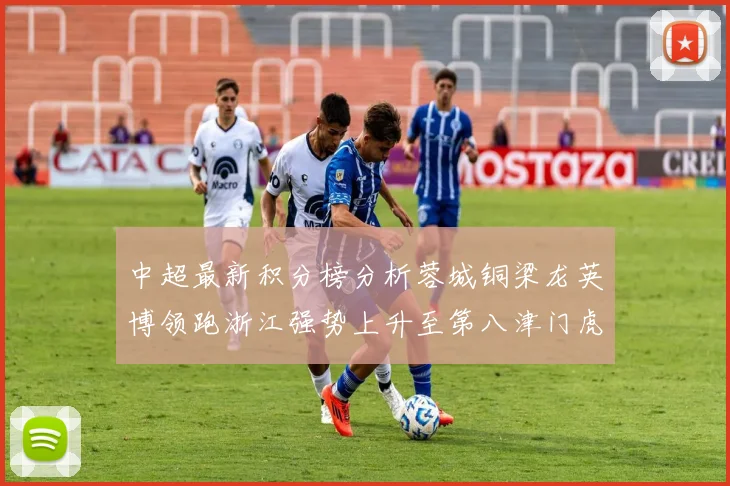 中超最新积分榜分析蓉城铜梁龙英博领跑浙江强势上升至第八津门虎仍然垫底